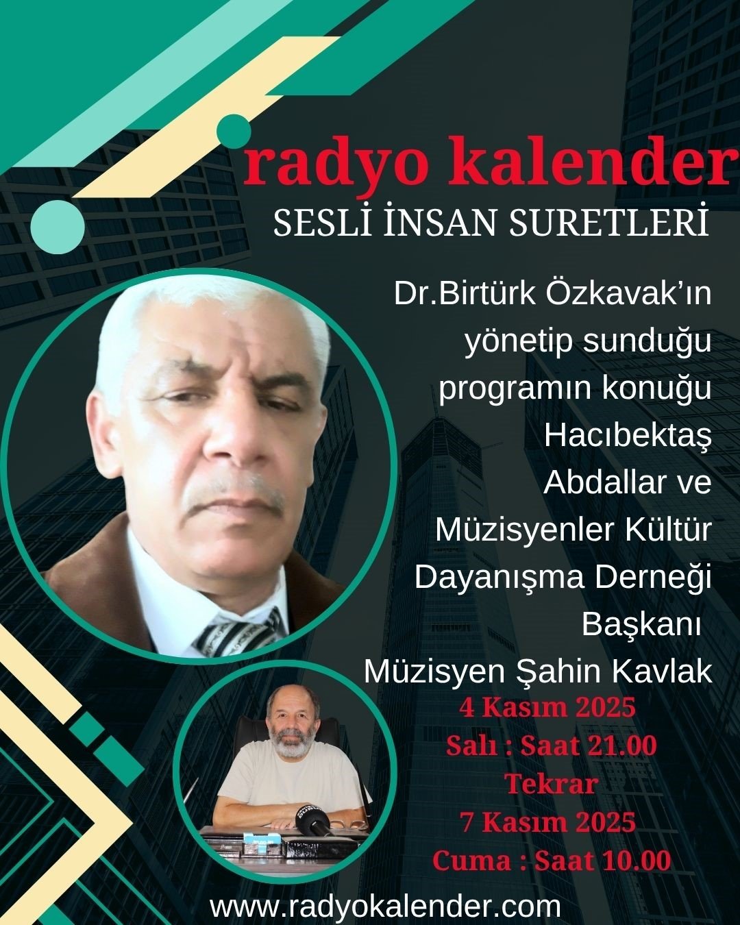 Sesli İnsan Suretleri her salı saat: 21.00' da sizlerle.